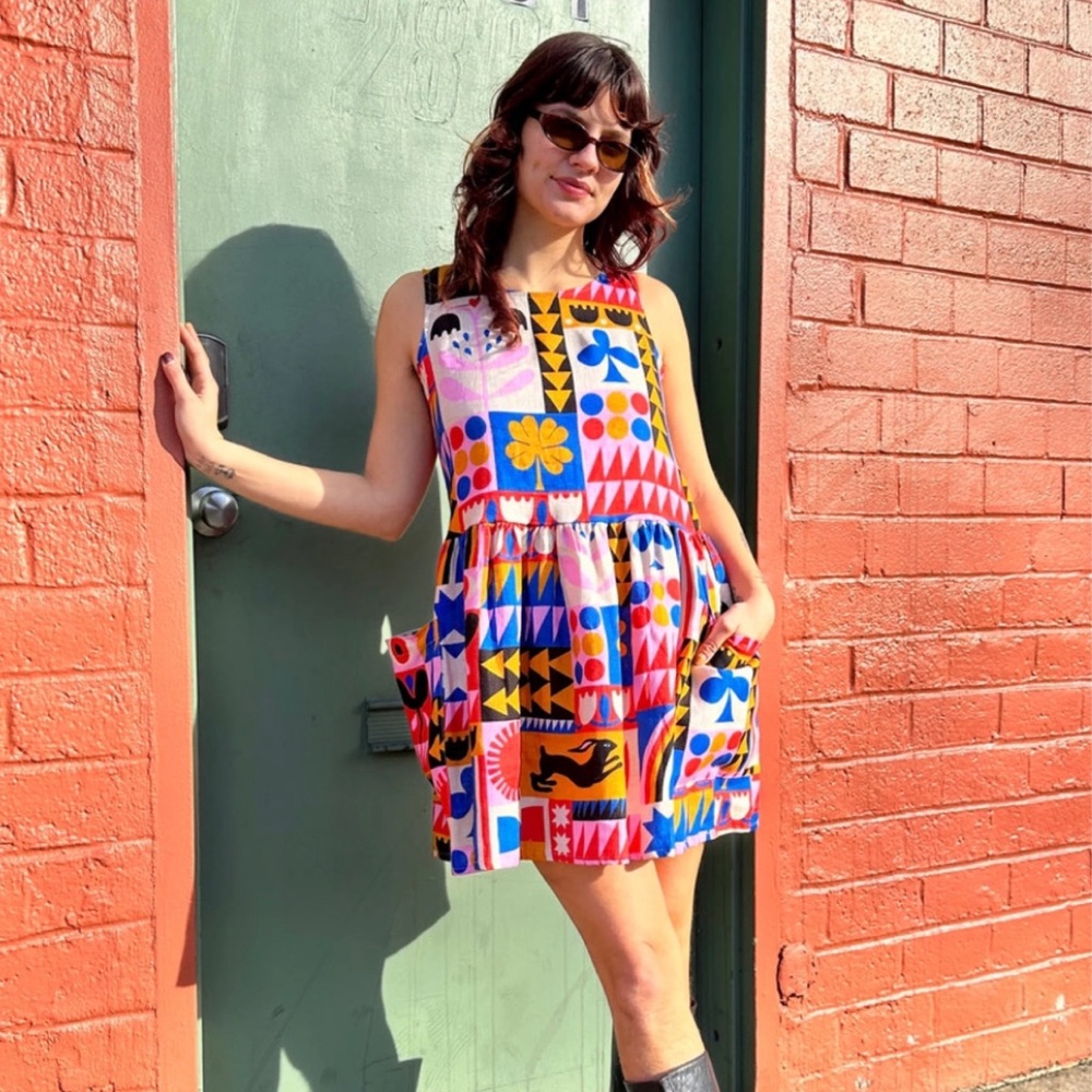 NWT NOOWORKS Big Pocket Dress in “Congdon” Print (5X)